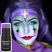 Ccbeauty Purple Face Body Paint Stick Oil Face Painting Kit Foundation Makeup Purple Eye Black Sticks For Sports Facepaint Fo