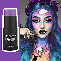 Ccbeauty Purple Face Body Paint Stick Oil Face Painting Kit Foundation Makeup Purple Eye Black Sticks For Sports Facepaint Fo