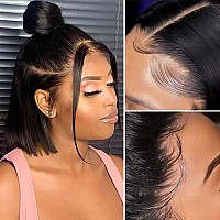 Jessica Hair Lace Front Human Hair Wigs Straight Hair Glueless Wigs For Black Women Nature Color Wigs Pre Plucked With Baby Hair