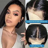 Jessica Hair Lace Front Human Hair Wigs Straight Hair Glueless Wigs For Black Women Nature Color Wigs Pre Plucked With Baby Hair