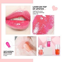 Mxnslwa Plumping Lip Oil Long Lasting Hydrating Lip Gloss Tinted Lip Balm Nonsticky Revitalizing Tinting Lip Care Oil For Dry