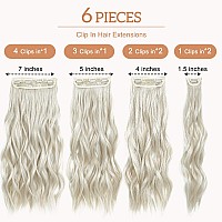 Clip In Hair Extensions For Women 20 Inch Long Wavy Brown Extensions 6Pcs Ice Brown Hairpieces That Blend Naturally With Your