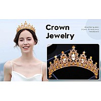 Kamirola Crown For Women Wedding Tiara For Women Queen Crown Crystal Tiara Crown Wedding Tiaras For Bridalwedding Prom Pagean