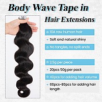 Body Wave Tape In Hair Extensions Human Hair Black Women Curly Tape Ins For Black Women Human Hair Body Wave Tape In Hair Extens