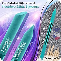 Glass Cuticle Pusher By Gladzy Manicure Stick Genuine Czech Quality Professional Precision Filing Cuticle Remover Abrasive