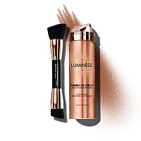 Luminess Silk Airbrush Spray Foundation Buffing Brush Kit Full Coverage Foundation Dualsided Buffing Brush Buildable Co