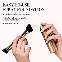 Luminess Silk Airbrush Spray Foundation Buffing Brush Kit Full Coverage Foundation Dualsided Buffing Brush Buildable Co