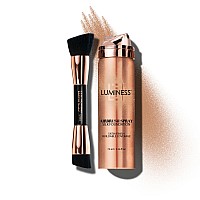 Luminess Silk Airbrush Spray Foundation Buffing Brush Kit Full Coverage Foundation Dualsided Buffing Brush Buildable Co