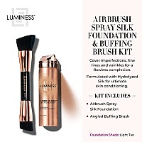 Luminess Silk Airbrush Spray Foundation Buffing Brush Kit Full Coverage Foundation Dualsided Buffing Brush Buildable Co