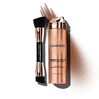 Luminess Silk Airbrush Spray Foundation Buffing Brush Kit Full Coverage Foundation Dualsided Buffing Brush Buildable Co