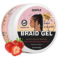 Braid Gel Good For Twist Locs Braids Edge No Flake Extra Hold High Shine Braiding Gel Edge Control Loc Gel Long Lasting Fo