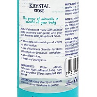 Krystal Stone Deodorant Roll On Natural Mineral Salts With Aloe Vera 3Pack Clear Clean Beauty Formula Fragance Free G