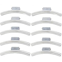 Long Hair Wave Clips - Set of 10 - Aluminum 4.75