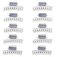 Short Hair Wave Clips - Set of 10 - Aluminum 2