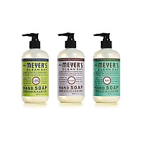 Mrs Meyers Clean Day Liquid Hand Soap 3 Scent Variety Pack Lemon Verbena Lavender Basil 3 Ct Variety Pack