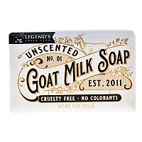 Legends creek Farm goat Milk Soap, Moisturizing cleansing Bar for Hands and Body, creamy Lather and Nourishing, gentle For Sensitive Skin, Handmade in USA, 5 Oz Bar (Unscented, 3-Pack OS)