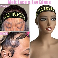 Lace Melting Elastic Bands For Wig Edges And Frontals Adjustable Wrap Grip To Lay And Keep Wigs In Place 2 Pcs Greenlove