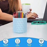 Makeup Brush Holder Organizer 360 Rotating Multifunctional Pen Holder For Deskmultipurpose Desktop Stationary Organizerstor