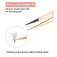 Msqueen Straight Tweezers For Eyelash Extensionsfiber Tip Pointed Isolation Lashing Tweezers