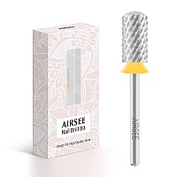 Airsee Tungsten Carbide Acrylic Nail Drill Bit Efile Electric File Machine Head Tip For Manicure Polishing Art Remove Gel 332