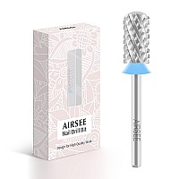 Airsee Tungsten Carbide Acrylic Nail Drill Bit Efile Electric File Machine Head Tip For Manicure Polishing Art Remove Gel 332