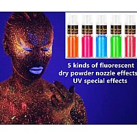 Go Ho Uv Hot Pink Hair And Body Glitter Spray16 Oz45Gfestival Uv Glitter Effect Shimmer Makeup For Hairbodyclothesfine P