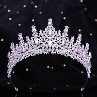 Kamirola Vintage Tiaras And Crowns For Women Bridal Crown Princess Tiaras Headband Costume Party Accessoriestr19 Silver Ab2