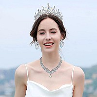 Kamirola Vintage Tiaras And Crowns For Women Bridal Crown Princess Tiaras Headband Costume Party Accessoriestr19 Silver Ab2