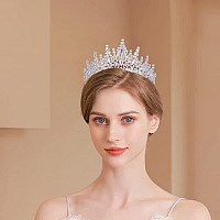 Kamirola Vintage Tiaras And Crowns For Women Bridal Crown Princess Tiaras Headband Costume Party Accessoriestr19 Silver Ab2