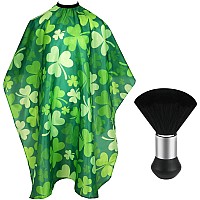 Febsnow Professional Barber Cape Independence St Patricks Day Salon Green Hair Cutting Cape With Adjustable Neckline And Neck