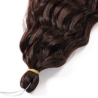 Maysa Ocean Wave Crochet Hair Color 4 Brown Crochet Hair 22 Inch Curly Braiding Crochet Synthetic Deep Wavy Crochet Hair Extensi