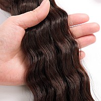 Maysa Ocean Wave Crochet Hair Color 4 Brown Crochet Hair 22 Inch Curly Braiding Crochet Synthetic Deep Wavy Crochet Hair Extensi