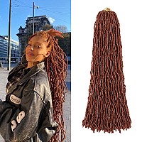 Ginger Faux Locs Crochet Hair Soft Locs 36 Inch 6 Packs Long Pre Looped Crochet Locs Goddess Locs Crochet Hair For Black Women B