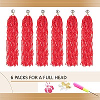 Red Soft Locs 30 Inch Faux Locs Crochet Hair 6 Packs Long Pre Looped Crochet Locs Goddess Locs Crochet Hair For Black Women Brai