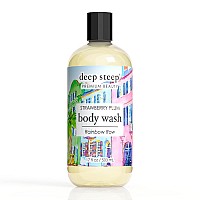 Deep Steep Body Wash 17 Oz Strawberry Plum