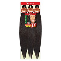 Outre Braids X-Pression Kanekaion 3X Pre Stretched Braid 42 (3-Pack, 2T1BBLU)