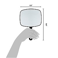 Forpro Professional Collection Premium Hand Mirror With Handle 63 W X 96 L Multipurpose Handheld Mirror With Distortionf