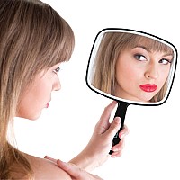 Forpro Professional Collection Premium Hand Mirror With Handle 63 W X 96 L Multipurpose Handheld Mirror With Distortionf