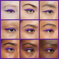 Dekrion Liquid Eyeliner Purple Eyeliner Liquid Longlasting Colored Eyeliners White Black Red Brown Green Purple Waterproof H