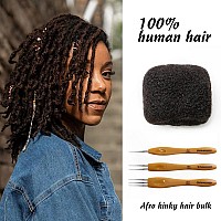 Familocs Tight Afro Kinky Bulk 100 Human Hair For Draedlock Extensions Repair Locs Twists And Braids 3 Bundlespackage 10 I