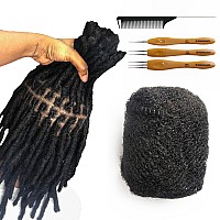 Familocs Tight Afro Kinky Bulk 100 Human Hair For Draedlock Extensions Repair Locs Twists And Braids 3 Bundlespackage 10 I