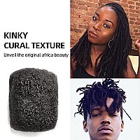 Familocs Tight Afro Kinky Bulk 100 Human Hair For Draedlock Extensions Repair Locs Twists And Braids 3 Bundlespackage 10 I