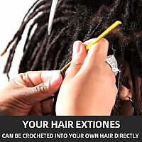 Familocs Tight Afro Kinky Bulk 100 Human Hair For Draedlock Extensions Repair Locs Twists And Braids 3 Bundlespackage 10 I