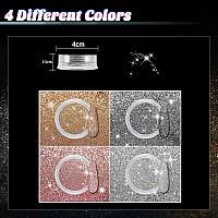 Allstarry Diamond Nail Glitter 4 Colors Sparkling Korea Reflective Diamond Glitter Dust Shiny Powder Pigment Nail Supplies For N