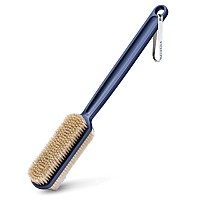 Mainbasics Back Scrubber Shower Brush Long Handle Back Brush Dualsided Body Brush With Exfoliating And Soft Bristles Ultramari