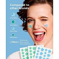 Litbaer Starshaped Pimple Patch Hydrocolloid Acne Stickers With Tea Tree Oil Salicylic Acid Cover Dot For Acne Blemish Pimp