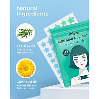 Litbaer Starshaped Pimple Patch Hydrocolloid Acne Stickers With Tea Tree Oil Salicylic Acid Cover Dot For Acne Blemish Pimp