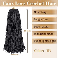 Faux Locs Crochet Hair Soft Locs 18 Inch 7 Packs Short Pre Looped Crochet Locs Goddess Locs Crochet Hair For Black Women Braidin