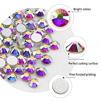 14400Pcs Flatback Crystal Rhinestones Half Round Glue Fix Rhinestone For Crafts Nail Artcrystal Ab Ss41416Mm