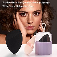 Makeup Sponge Set With Breathable Face Sponge Holder For Travel Foundation Organic Beauty Sponges For Makeup Soft Blender Sponge